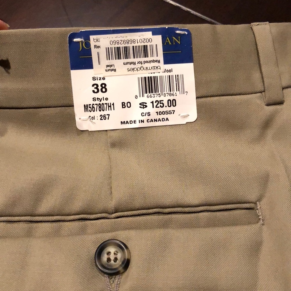 NWT Men’s Slacks Sz 38